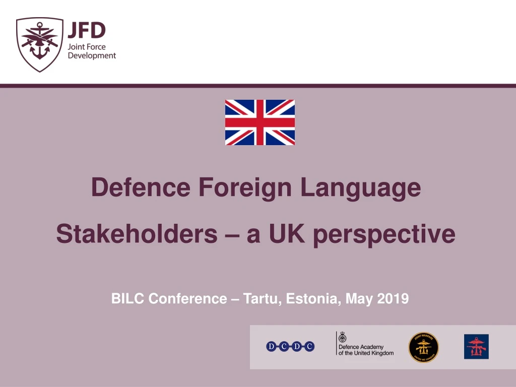 defence foreign language stakeholders a uk perspective
