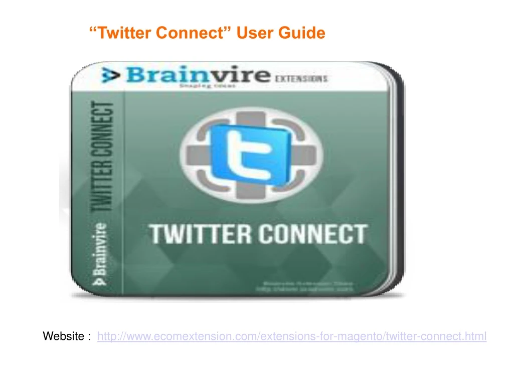 twitter connect user guide
