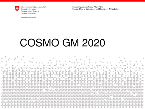 COSMO GM 2020