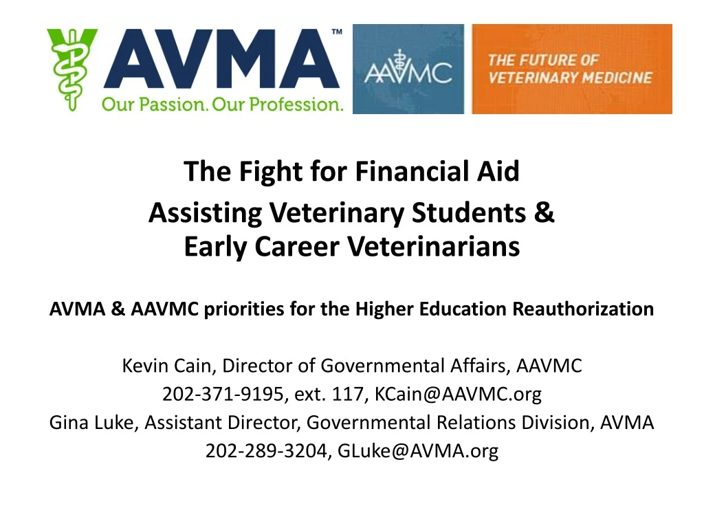 the fight for financial aid assisting veterinary