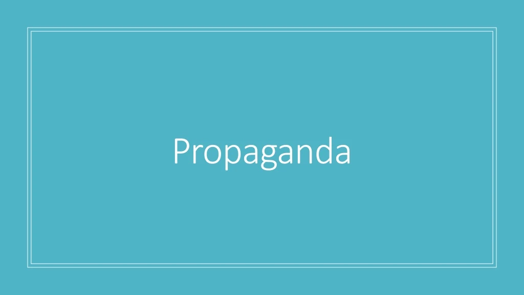 propaganda