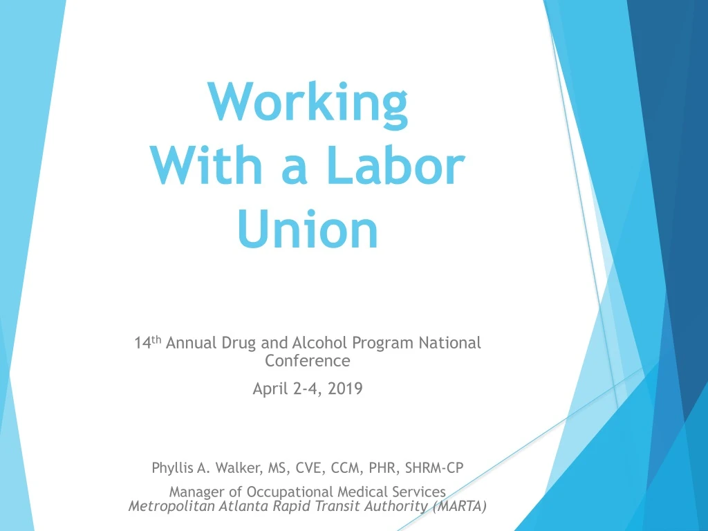 working with a labor union