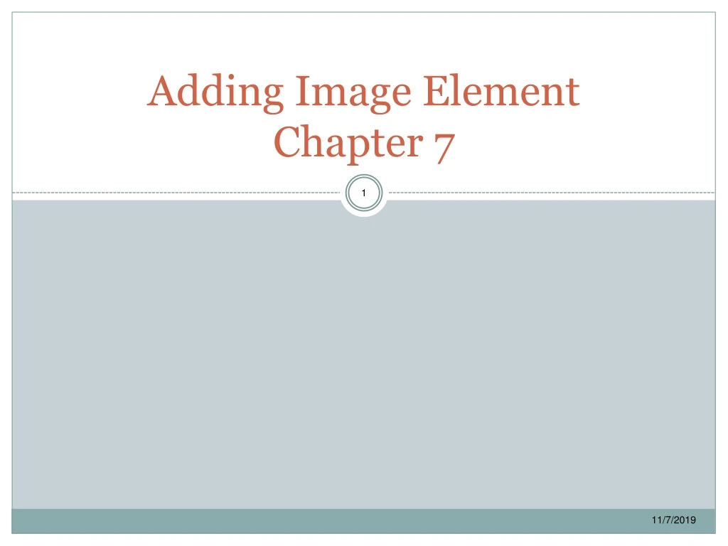 adding image element chapter 7