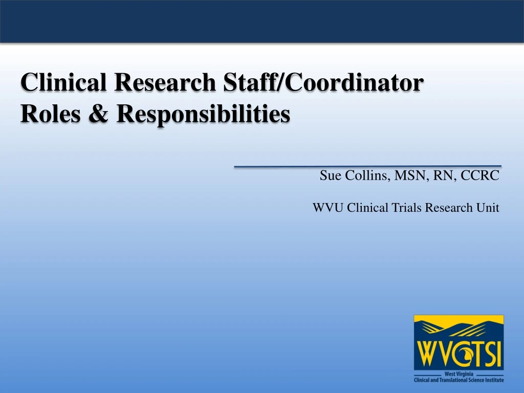 clinical research staff coordinator roles