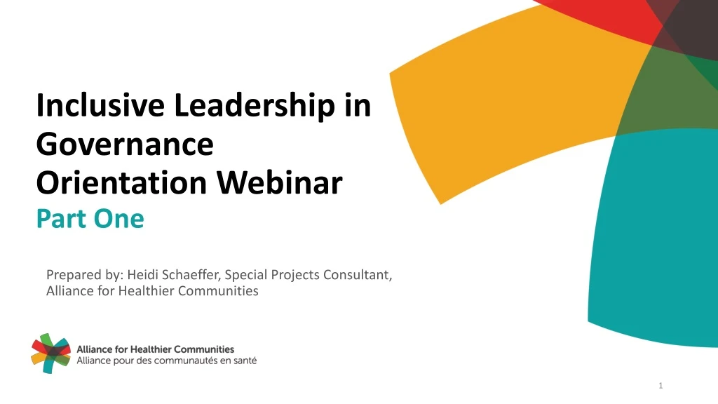 inclusive leadership in governance orientation webinar part one