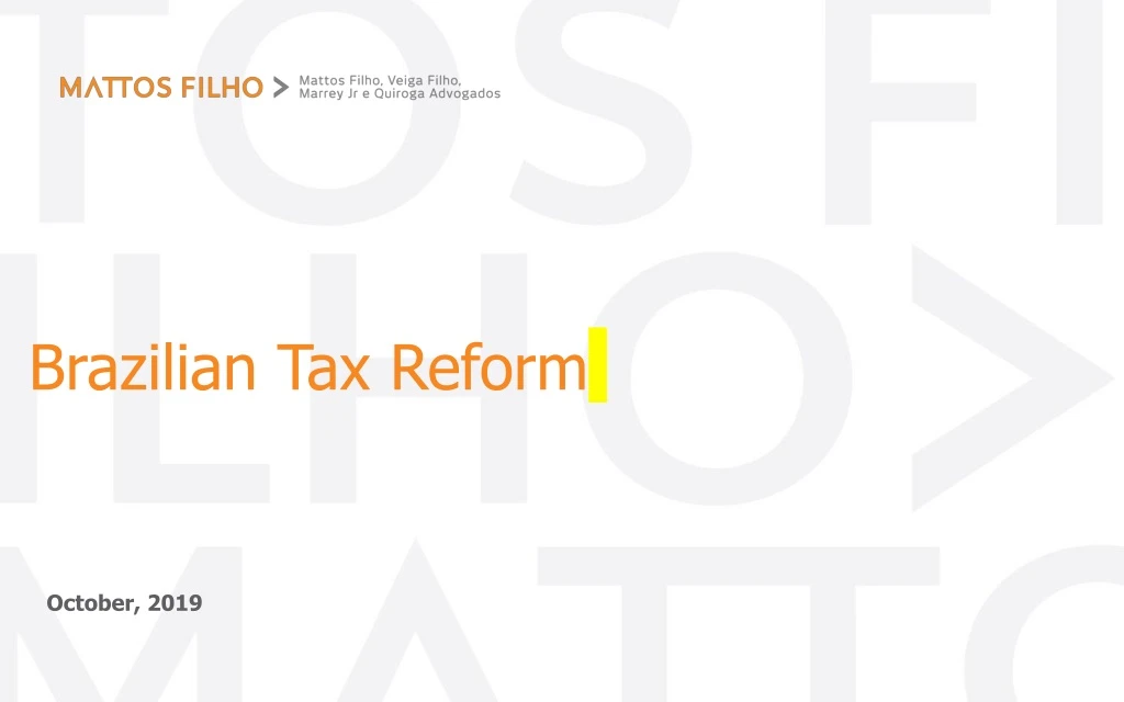 PPT Brazilian Tax Reform PowerPoint Presentation, free download ID