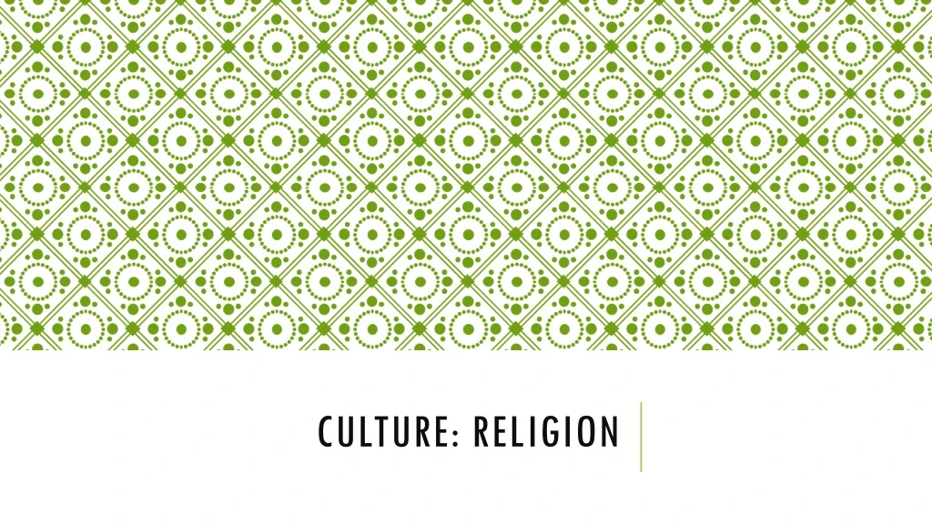 culture religion