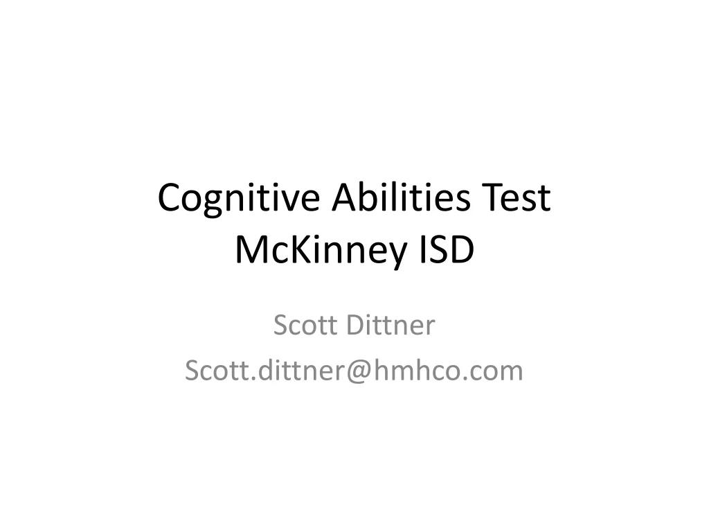 cognitive abilities test mckinney isd