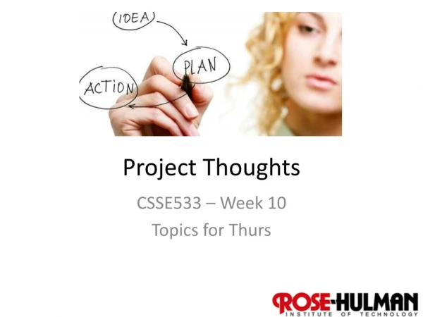 Project Thoughts