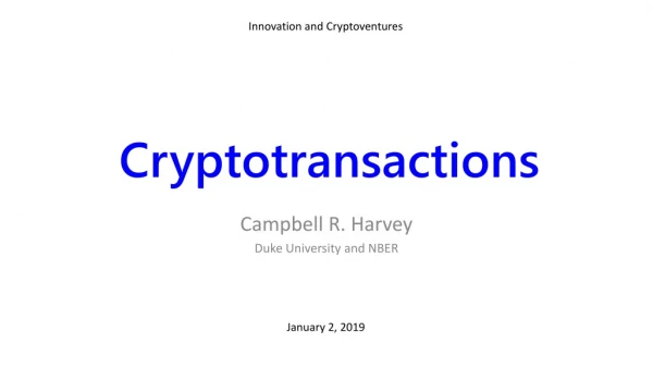 Cryptotransactions