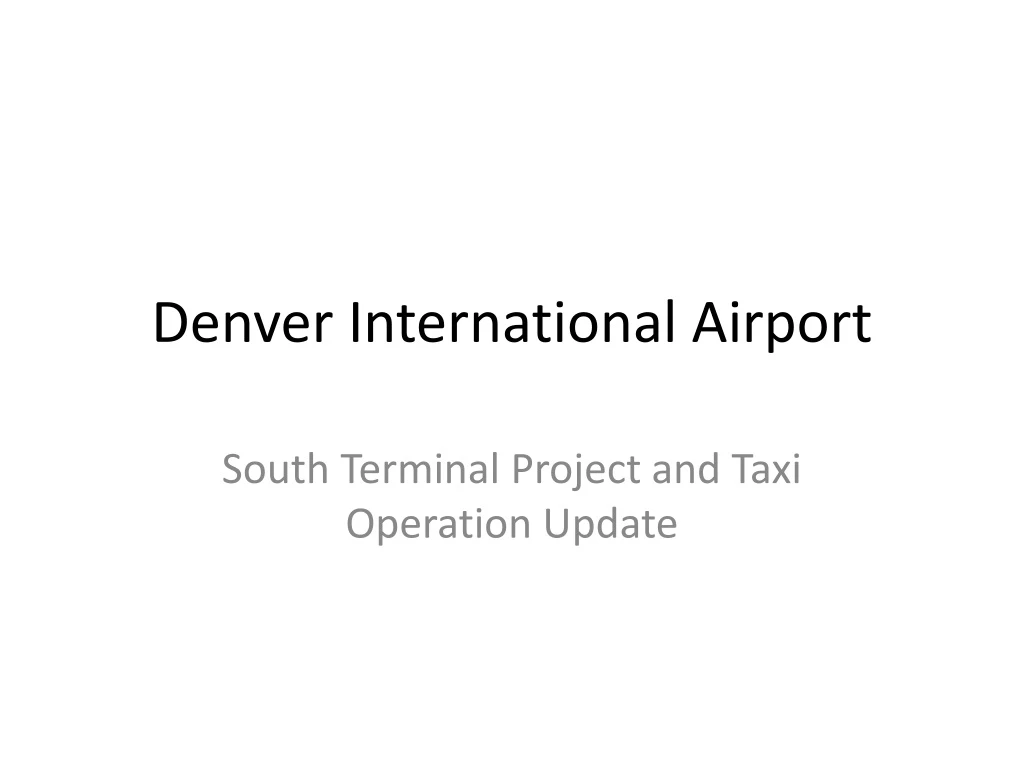 denver international airport