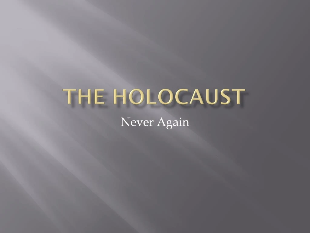 the holocaust