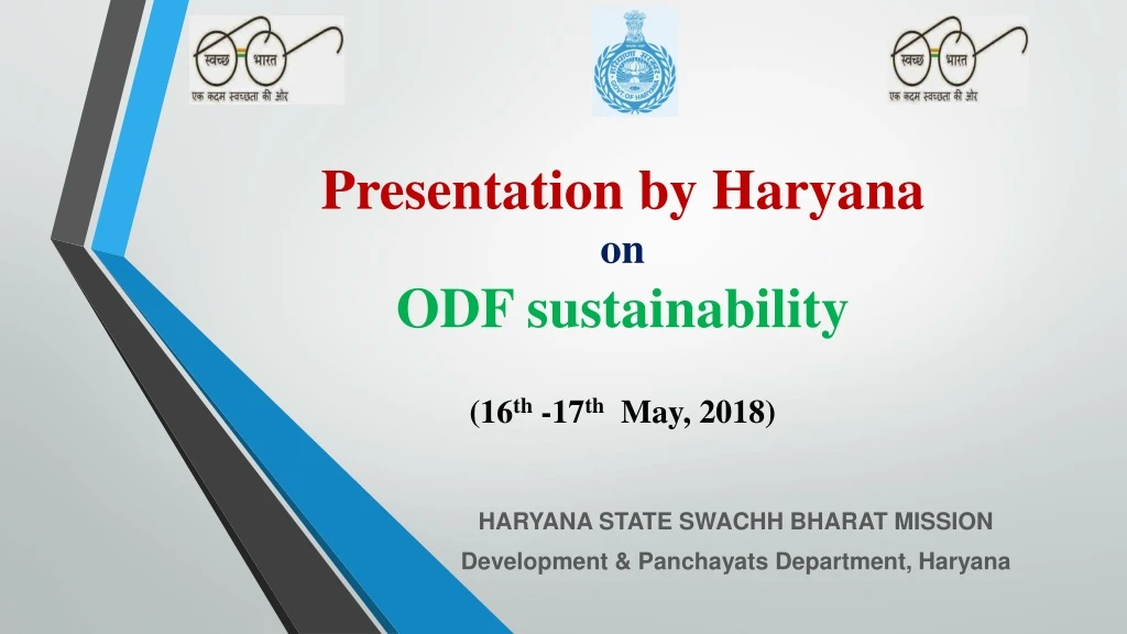 presentation by haryana on odf sustainability 16 th 17 th may 2018