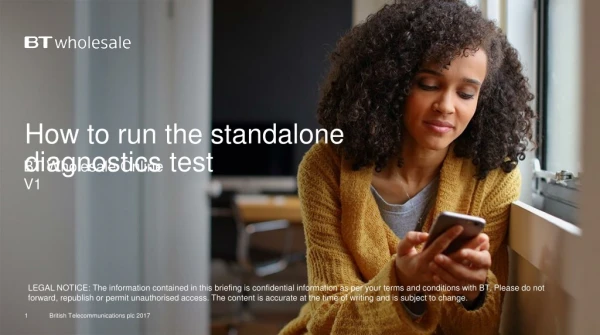 How to run the standalone diagnostics test