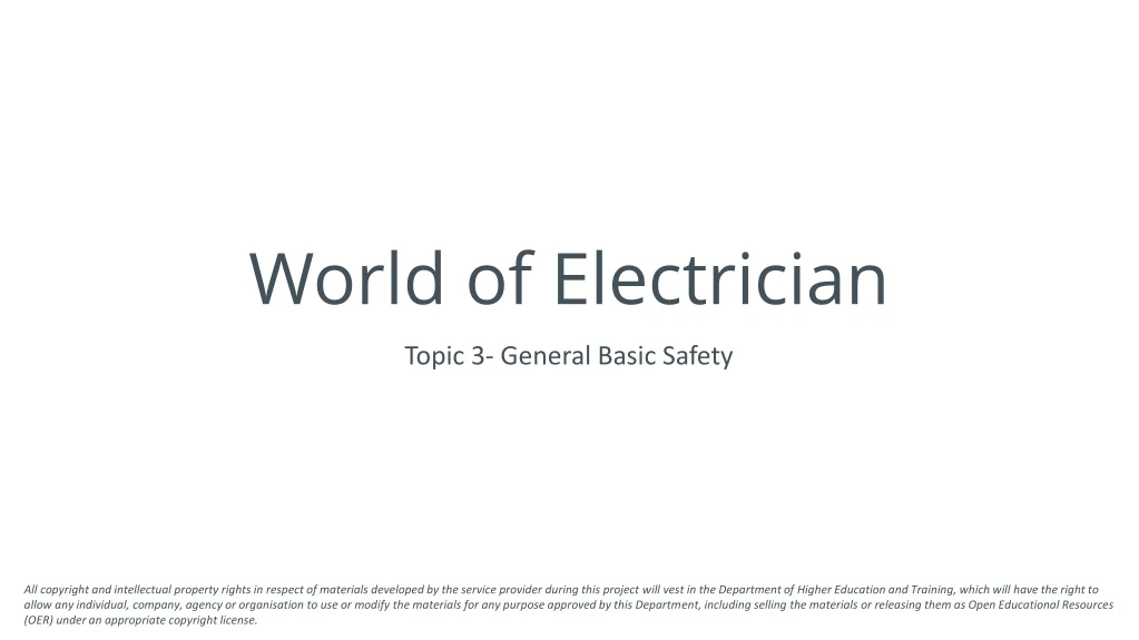 world of electrician