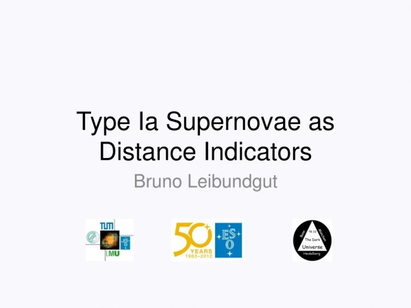 Type Ia Supernovae as Distance Indicators
