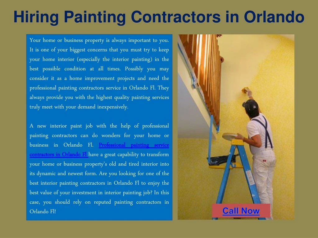 hiring painting contractors in orlando