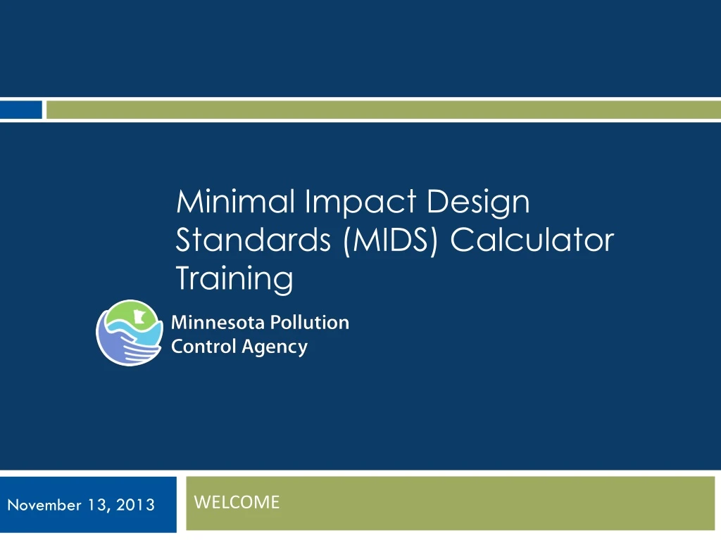 minimal impact design standards mids calculator training