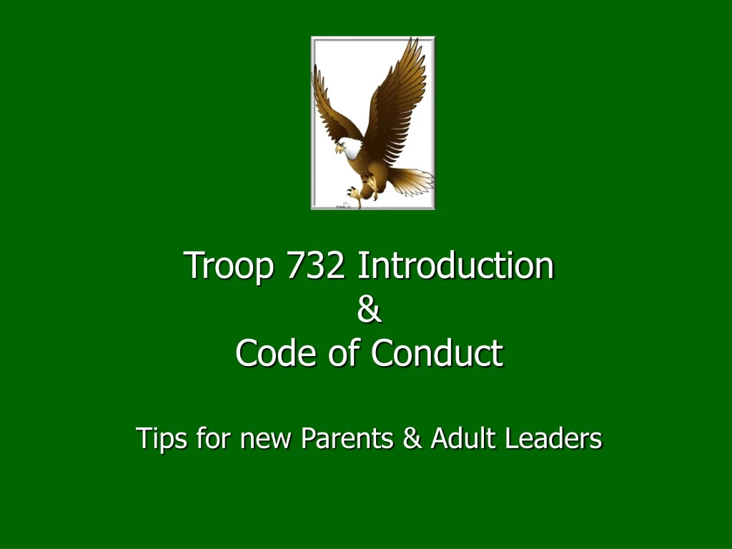 troop 732 introduction code of conduct tips