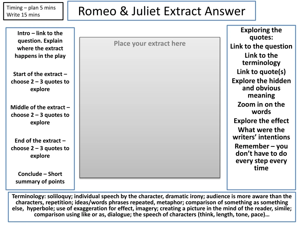 romeo j uliet extract answer