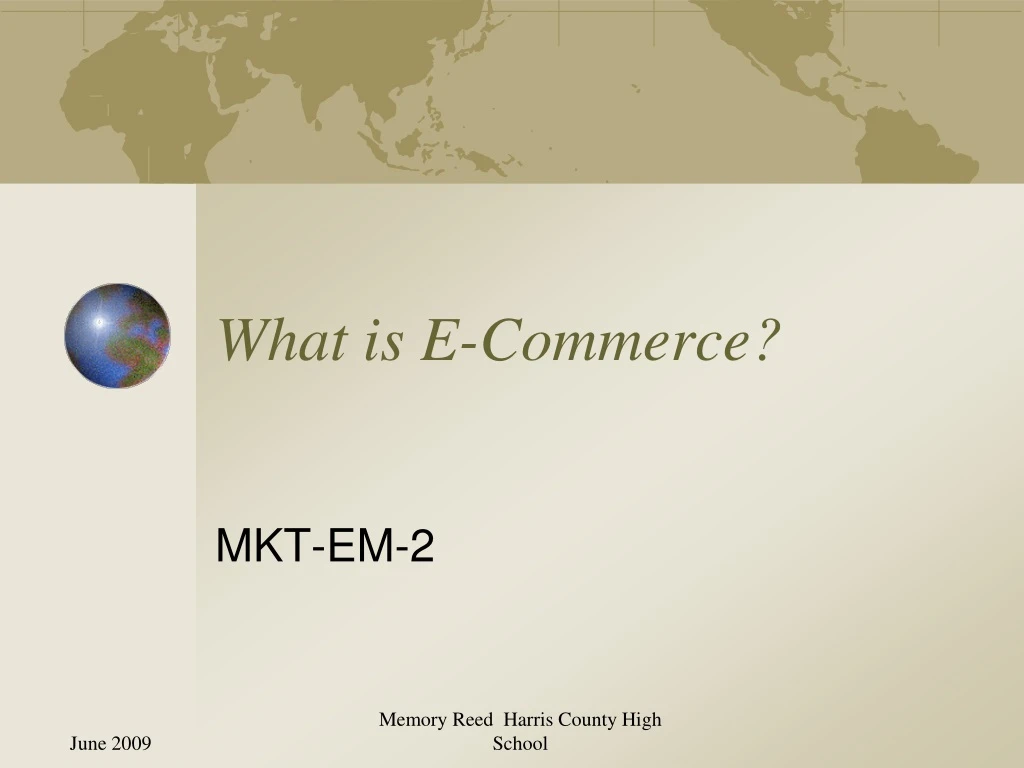 what is e commerce