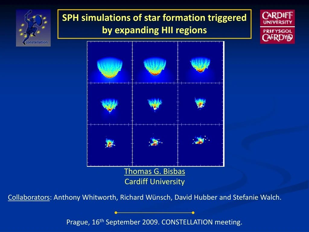 sph simulations of star formation triggered