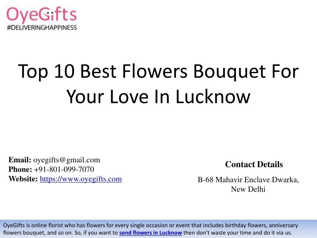 top 10 best flowers bouquet for your love in lucknow