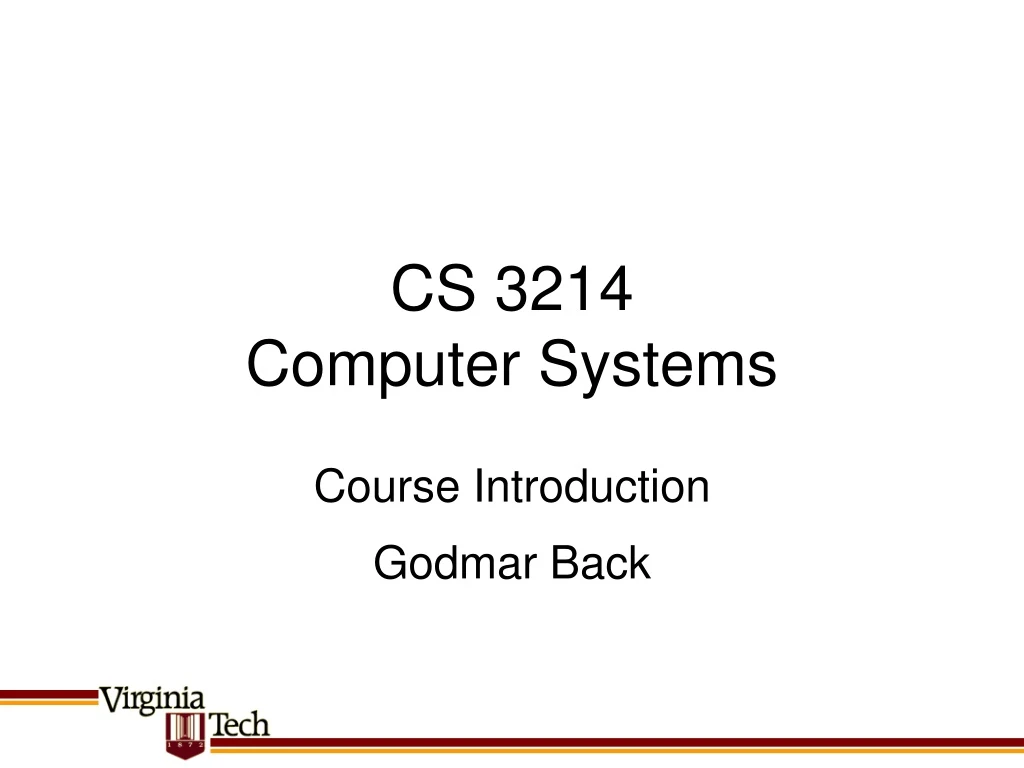 cs 3214 computer systems