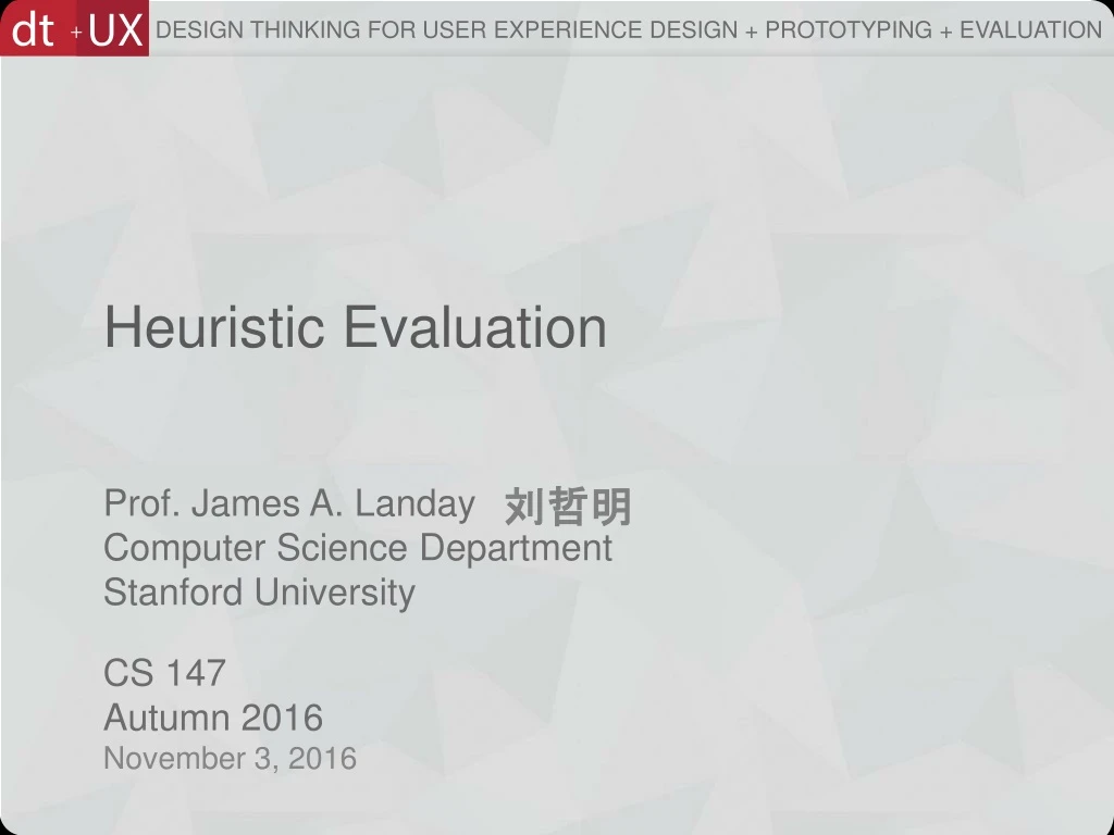 heuristic evaluation