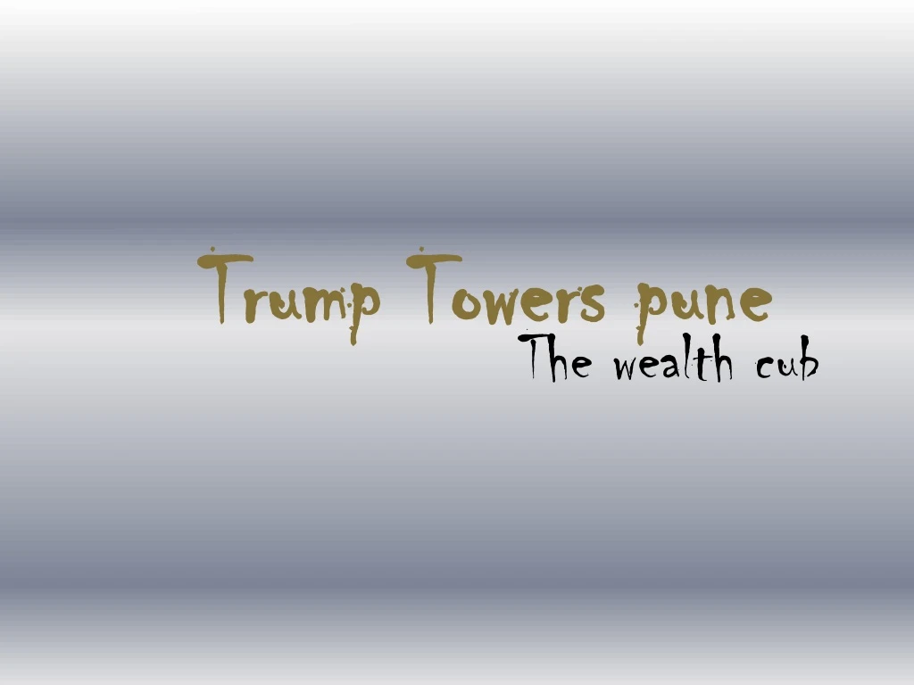 trump towers pune