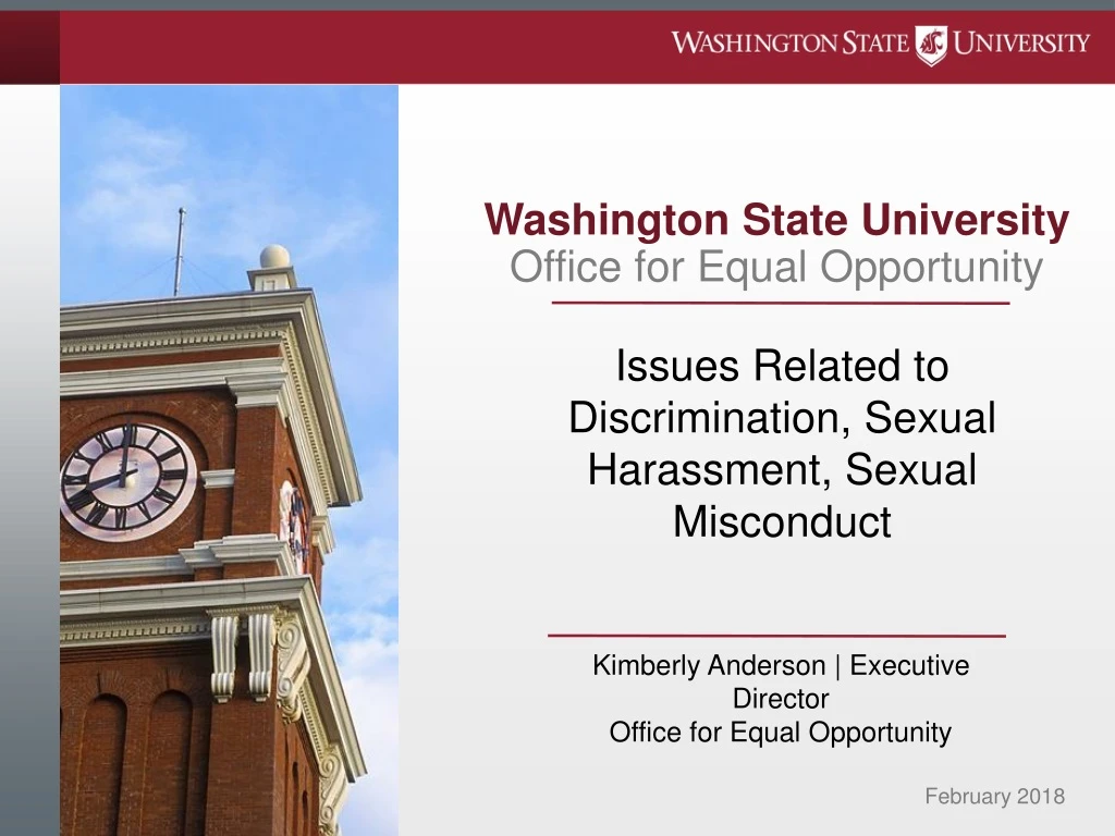issues related to discrimination sexual harassment sexual misconduct