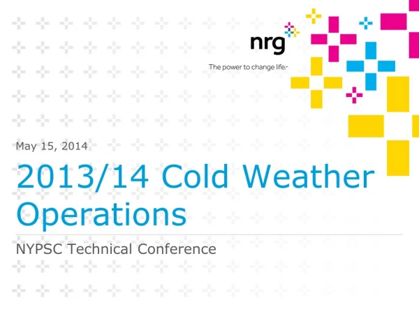2013/14 Cold Weather Operations