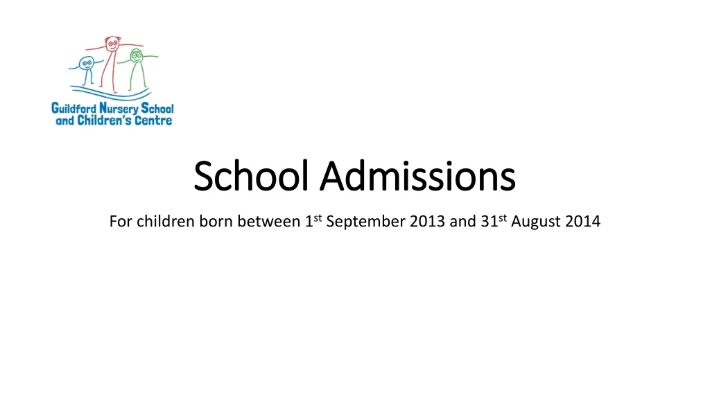 school admissions