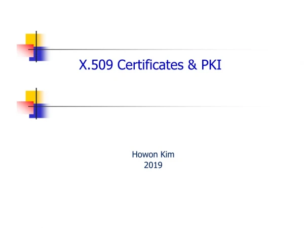 X.509 Certificates &amp; PKI