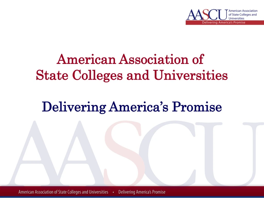 american association of state colleges