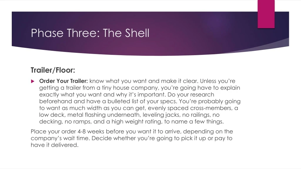 phase three the shell