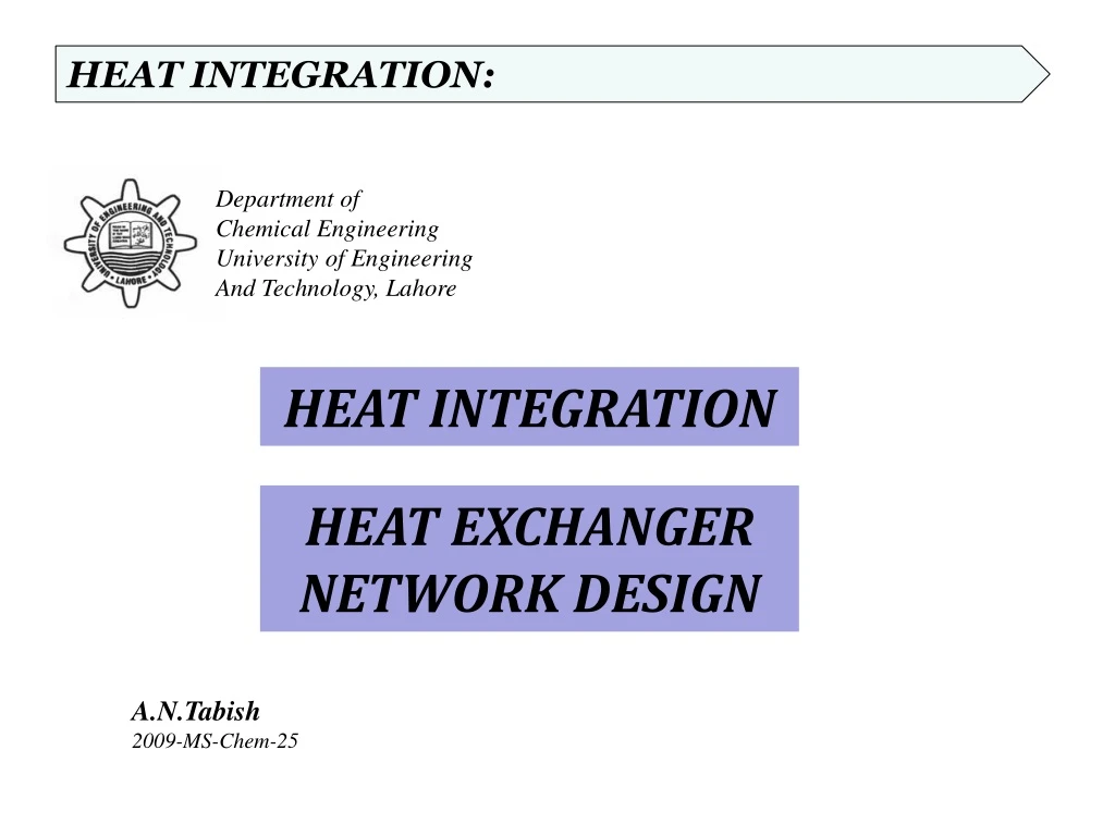 heat integration