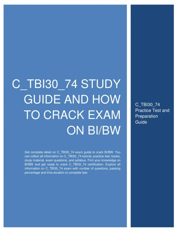 c tbi30 74 study guide and how to crack exam