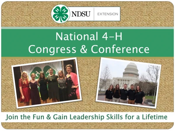 National 4-H Congress &amp; Conference