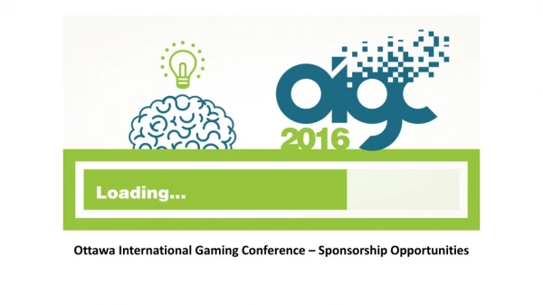 Ottawa International Gaming Conference – Sponsorship Opportunities