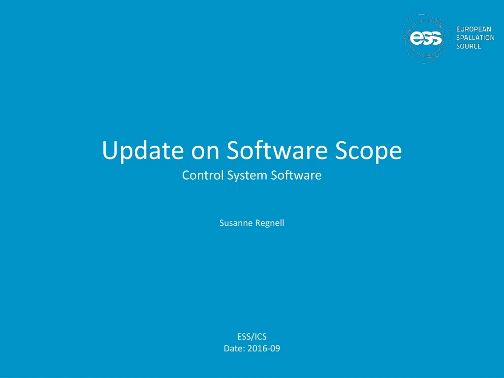 update on software scope control system software