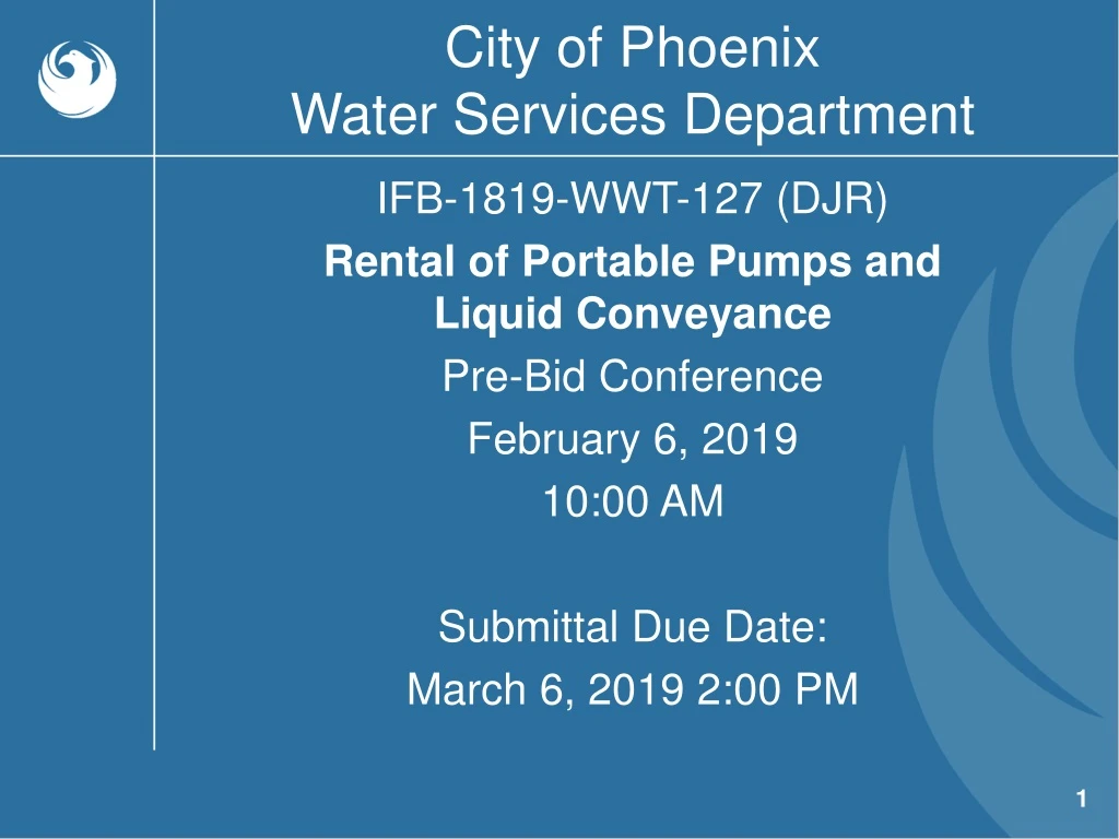 city of phoenix water services department