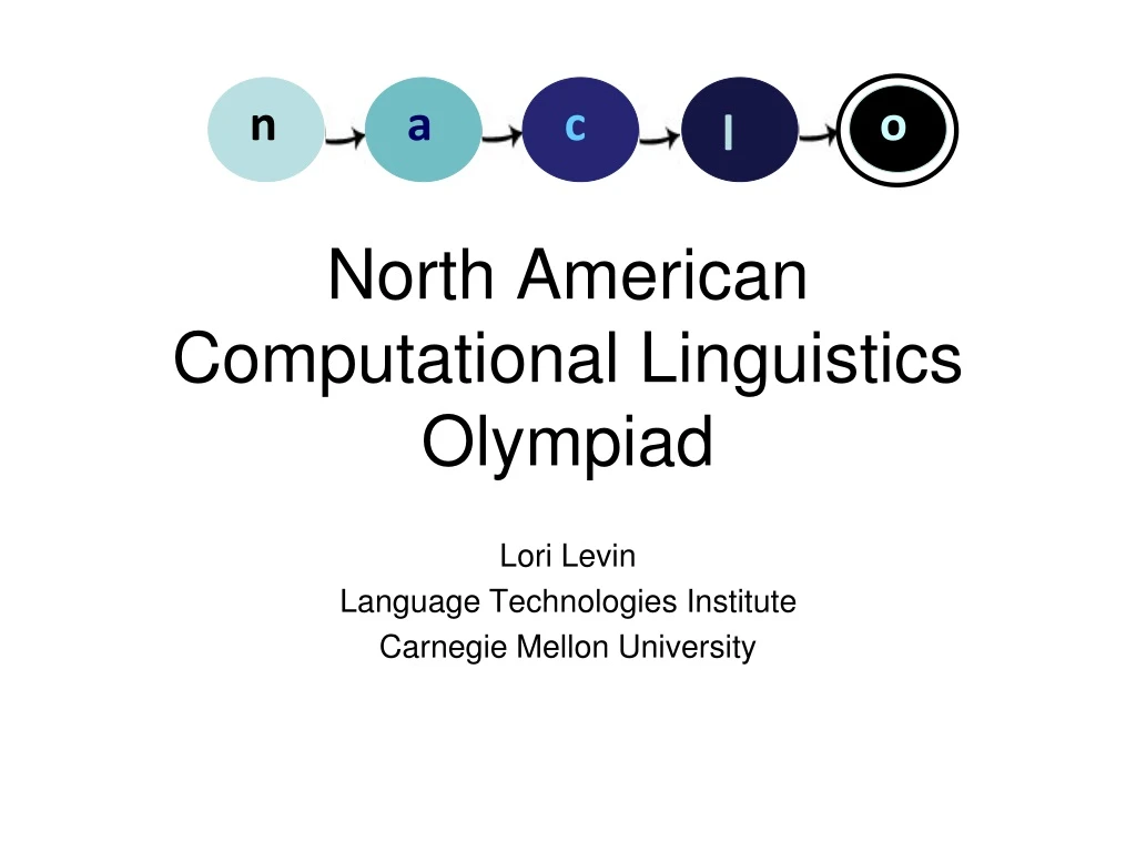 north american computational linguistics olympiad