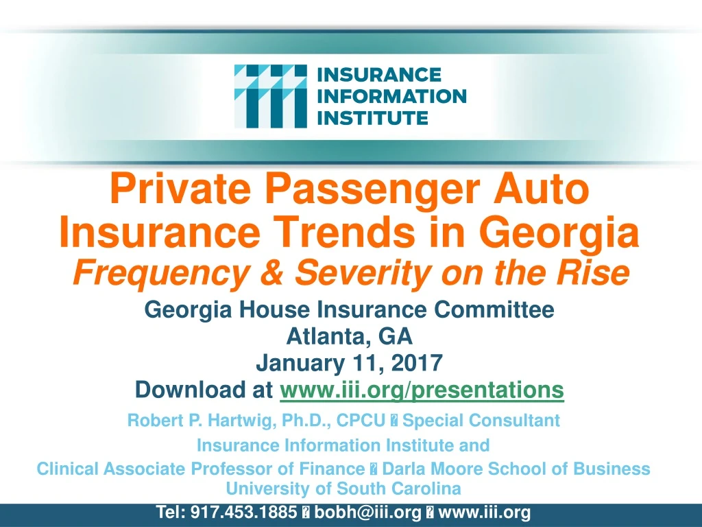 private passenger auto insurance trends in georgia frequency severity on the rise