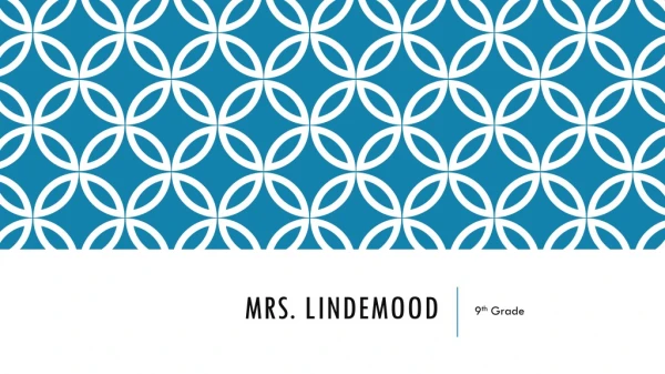 Mrs. Lindemood