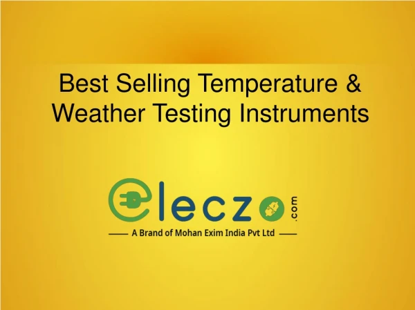 Best Selling Temperature & Weather Testing Instruments