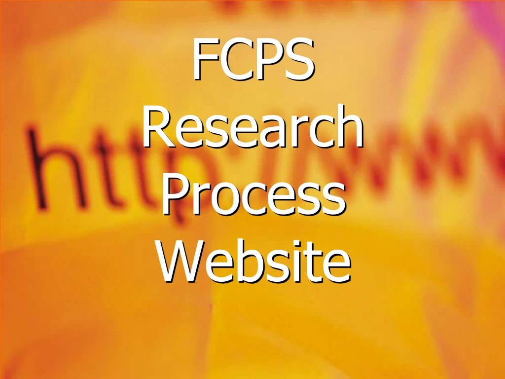 fcps research process website