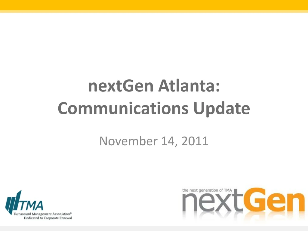 n extgen atlanta communications update