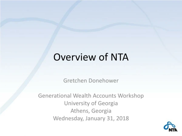 Overview of NTA