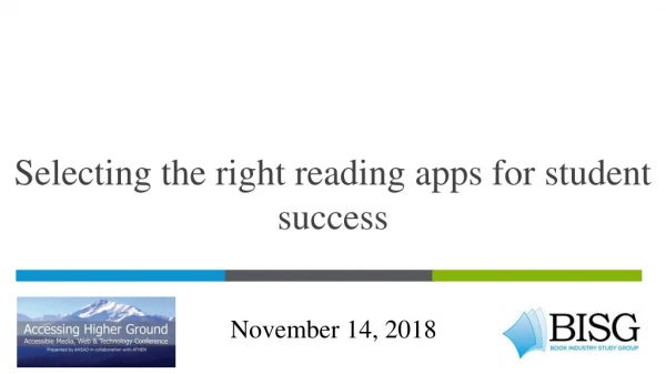 Selecting the right reading apps for student success